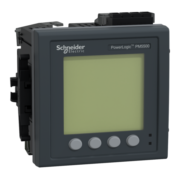 عداد الطاقة PowerLogic PM5560، 2 إيثرنت، حتى التوافقي 63، 1.1 ميجابايت 4DI/2DO، 52 إنذارًا