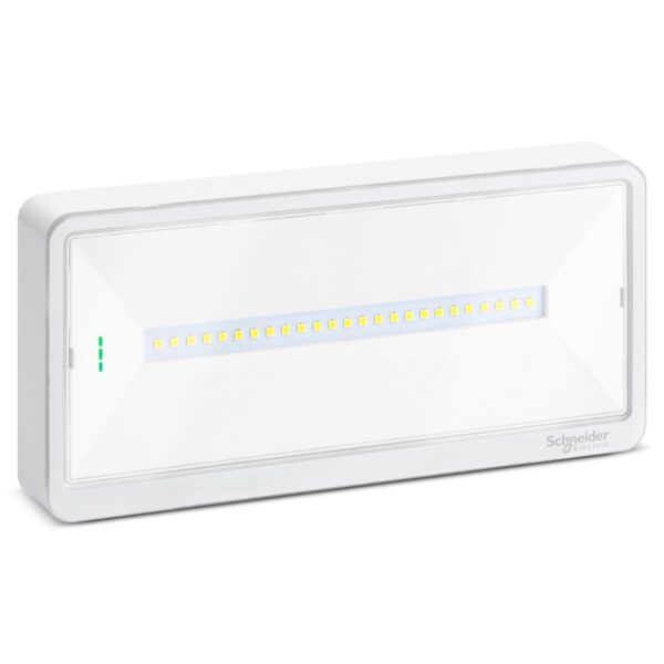 شنايدر إليكتريك مصباح الطوارئ EXIWAY LIGHT، مدة اختيار حتى 500 لومن، IP65 ،LED